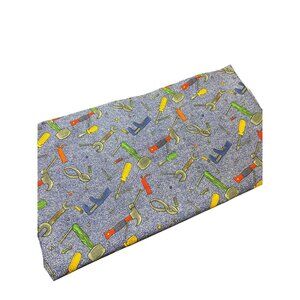 Boys Toys Cheri Strole Cotton Fabric Tools Print  Jelly Bean Junction 45" x 51"